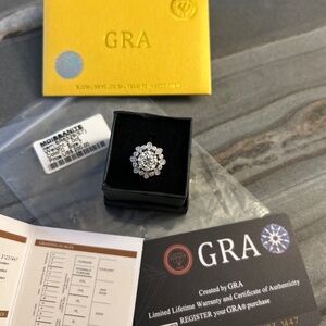 Engagement/ Wedding Anniversary Moissanite Ring, size 7, Color D